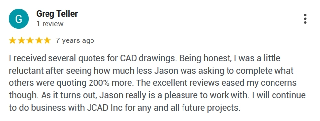 5-star review from Greg